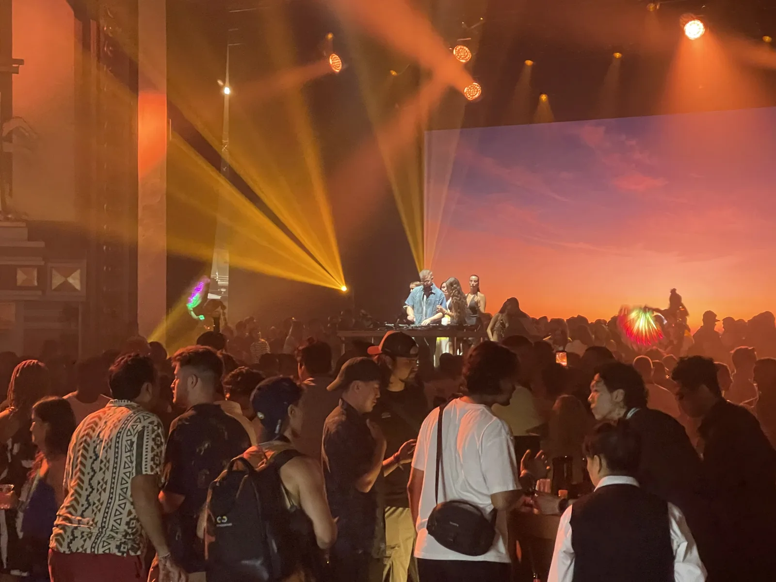 Guests and stage lighting inside The Best Event AFTERDARK at Capitol Theatre