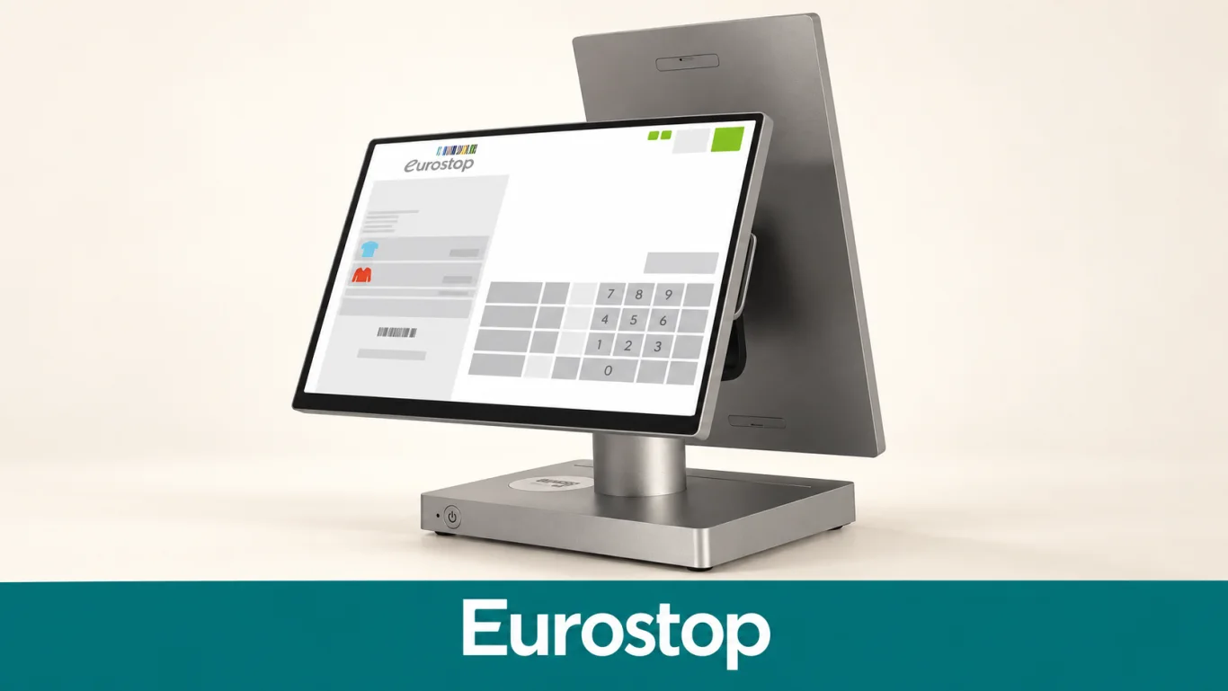 Eurostop product imagery illustrating its retail POS offering.